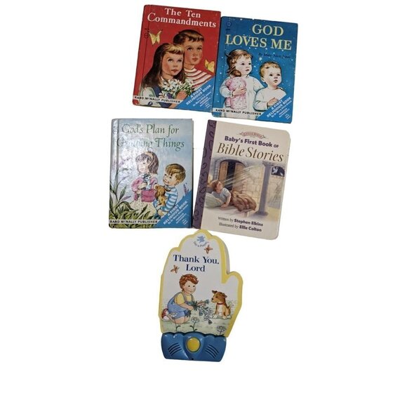 Christian children's books Thank you Lord God Loves Me lot of 5 - Picture 1 of 11